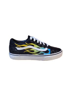 Vans Old Skool Glow Flame Checkerboard Sneakers